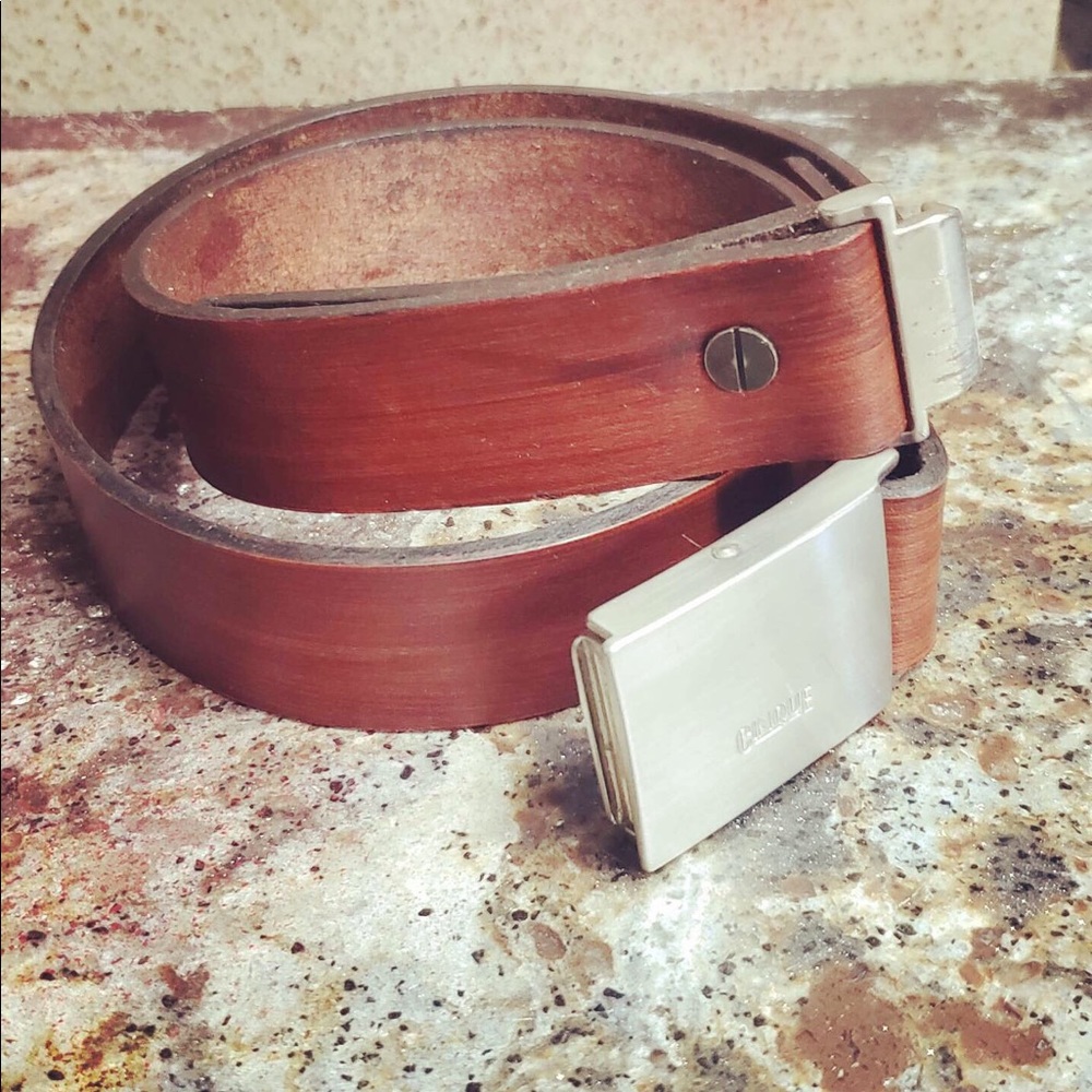 All leather belt